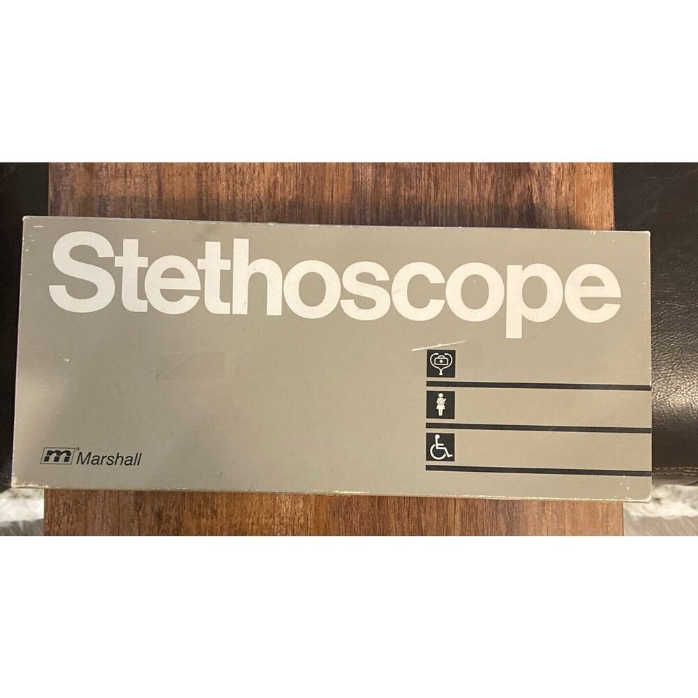 Vintage Marshall Brand Sprague 5 In 1 Stethoscope W 22in Tubing Dual Head